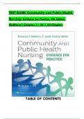 TEST BANK - DeMarco & Walsh, Community and Public Health Nursing: Evidence for Practice 4th Edition, Verified Chapters 1 - 25, Complete Newest Version