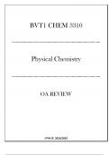 (WGU BVT1) CHEM 3310 - Physical Chemistry - OA Review 20242025