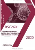 RSC26012021 FULL EXAMPACK LATEST PAST PAPERS AND ASSIGNMENTS SOLUTIONS AND QUESTIONS COMPREHENSIVE PACK  FOR EXAM AND ASSIGNMENT PREP