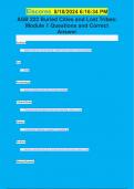 ASB 222 Buried Cities and Lost Tribes:  Module 1 Questions and Correct  Answer