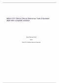 WGU C717 Ethics Ethical Dilemmas Task 2 Updated 2024 with complete solution