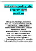 welocalize quality rater program NEW solutions