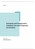 European and Comparative company law (15/20)