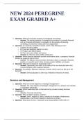 NEW 2024 PEREGRINE EXAM GRADED A+