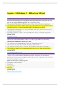 Sophia – US History II – Milestone 3 Final (questions & answers) Fall 2020/2021