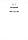 BPT1501 Assignment 3 Semester 2 2024