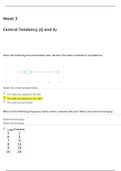 MATH 225N Week 3 Central Tendancy (Q and A)