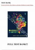 Test Bank - for Diversity and Society Race, Ethnicity, and Gender 5th Edition by Joseph F. Healey, All Chapters | Complete Guide A+ 