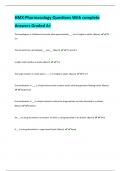 HMX-Pharmacology Questions With complete  Answers Graded A+