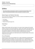 Walden University - NURS 6501N Syllabus (Latest 2021) 100% Correct Study Guide, Download to Score A