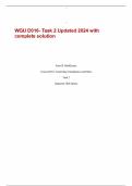  WGU D016- Task 2 Updated 2024 with complete solution