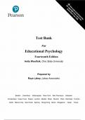 Test Bank For Educational Psychology 14th Edition (Global Edition) By Anita Woolfolk (All Chapters, 100% Original Verified, A+ Grade)