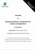 Educational Research Competencies for Analysis and Applications 12th Edition  by Geoffrey E. Mills