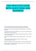 CNA PRACTICE EXAM WITH QUESTIONS AND ANSWERS