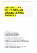 CNA PRACTICE VALUTION EXAM QUESTIONS WITH ANSWERS