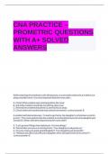 CNA PRACTICE – PROMETRIC QUESTIONS WITH A+ SOLVED ANSWERS