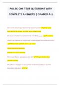 POLSC CH6 TEST QUESTIONS WITH  COMPLETE ANSWERS { GRADED A+} 