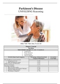 Parkinsons Disease Clinical Reasoning Case Study / NUR 211- Clinical Parkinsons Case (answered) 