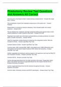 Phlebotomy Review Test Questions and Answers All Correct