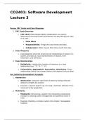 CO2401 Software Development Lecture 3 Notes