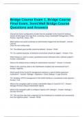 Bridge Course Exam 1, Bridge Course Final Exam, SonicWall Bridge Course Questions and Answers