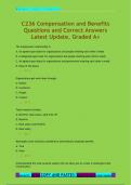 C236 Compensation and Benefits Questions and Correct Answers  Latest Update, Graded A+