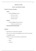 Chamberlain College of Nursing - NR 103 Lesson 1 Study Guide (Latest 2021) 100% Correct Study Guide, Download to Score A