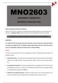 MNO2603 Assignment 3 [Semester 2] 2024 - Due 10 September 2024