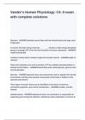 Vander-s Human Physiology_ Ch. 9 exam with complete solutions