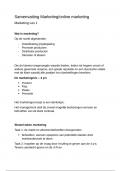 Samenvatting marketing periode 1 jaar 1 casustoets Hogeschool Inholland Rotterdam 