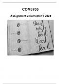 COM3705 Assignment 1 (QUALITY ANSWERS) Semester 2 2024 - DUE 30 August 2024 100% SUCCESS