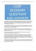 CCEP GLOSSARY QUESTIONS AND ANSWERS