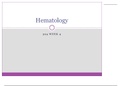 Chamberlain College of Nursing - PATHO NR 283, 324 Week 4 Hematology - Creative (Latest 2021) 100% Correct Study Guide, Download to Score A