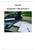 FAC3701 Assignment 1 (COMPLETE ANSWERS) Semester 2 2024 - DUE 23 August 2024