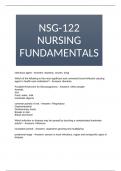 NSG-122 NURSING FUNDAMENTALS 