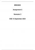 MNO2603 Assignment 3 Due 10 September 2024 (Detail Answers)