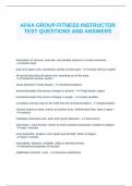 AFAA GROUP FITNESS THROUGH NASM (QUIZ QUESTIONS)