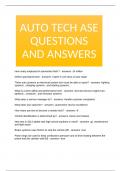 AUTO TECH ASE QUESTIONS AND ANSWERS