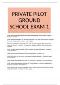 PRIVATE PILOT GROUND SCHOOL EXAM 1