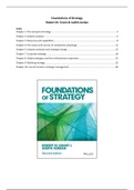 SAMENVATTING 'Foundations of Strategy' - Grant & Jordan