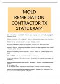 MOLD REMEDIATION BUNDLED  EXAMS 