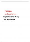 FRC2603 Le Cauchemar - English translation 