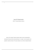 Bus 627 Final Assigment week 6 Target TGT analysis.docx    Target (TGT) Financial Analysis   BUS 627: Financial Statement Analysis                   Analysis of the company's financial statements enables investors and shareholders to understand the fin