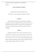 Coperant and Respondent Conditioning.docx  PSY7708  Operant and Respondent Conditioning   Harold Abel School of Psychology, Capella University  PSY7708 Section 18: Basic Foundations in Applied Behavior Analysis  Introduction  Two central concepts within t