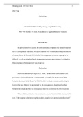 CExtinction.docx  PSY7708  Extinction  Harold Abel School of Psychology, Capella University  PSY7708 Section 18: Basic Foundations in Applied Behavior Analysis  Introduction   In applied behavior analysis the term extinction completes the operant behavior