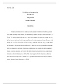 Calculation and interpretation 1 .docx  PSYCH 4600      Calculation and interpretation  PSYCH 4600  Assignment 3  Capella University  Calculations     Multiple considerations were used such as the amount of children in the home, parents lived in the build