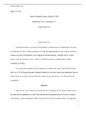 Bus FP3040  Assessment 5 1.docx  Mgmt FP 3040  Fund of Human Resource Mgmt FP 3040  Employment Law, Assessment 5-1  Employment Law  Employment Law  Sexual harassment or any form of harassment is prohibited in all organizations. In order for employees to h