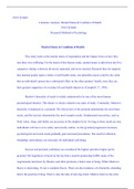 Assessment 3 PSYCH4700    2 3  2 .docx                    PSYCH 4600   Literature Analysis: Marital Status & Condition of Health   PSYCH 4600   Research Methods in Psychology   Marital Status & Condition of Health   This study looks at the marital status 