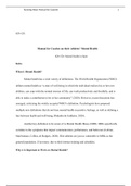 Manual for Coaches on their Athletes.docx    KIN-520:  Manual for Coaches on their Athletes   Mental Health  KIN-520: Mental Health in Sport  Intro  What is Mental Health?  Mental health has a wide variety of definitions. The World Health Organization (WH