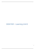 GGH1501 SUMMARY NOTES LU6